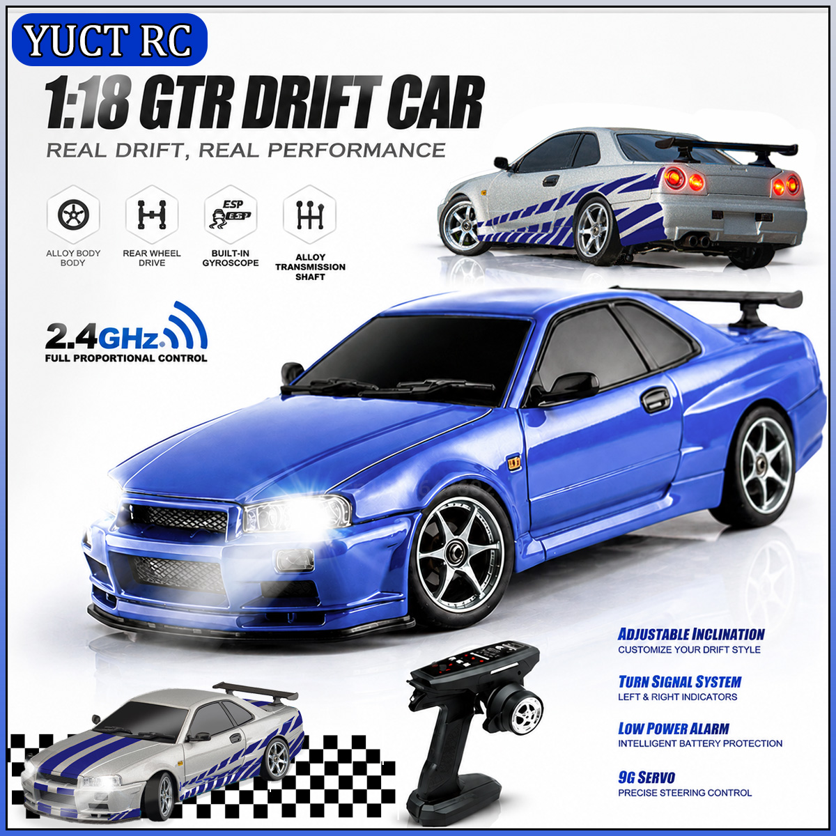 Rc Hobby Drift Car - LDRC LD1899 1/18 RC Drift Auto