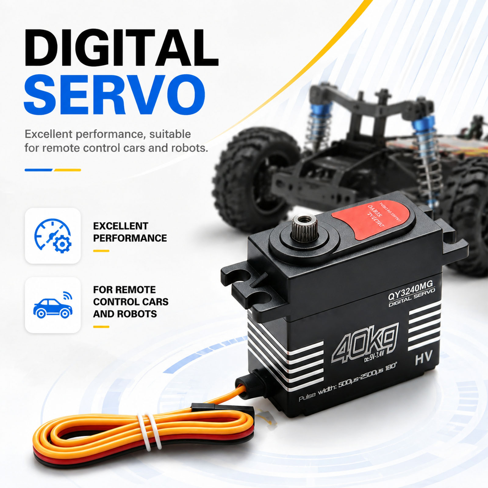 Rc Hobby Products - High-Speed Digitale Servo 40KG Grote Koppel