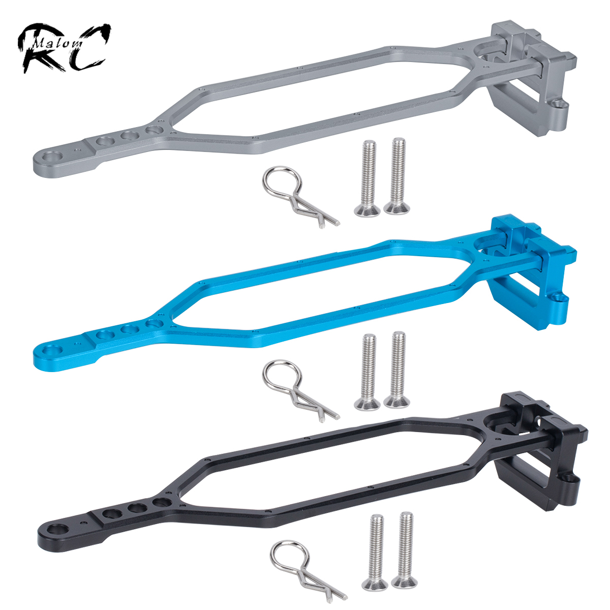 Rc Hobby Racing - CNC Aluminium Hold Down Batterij Kit