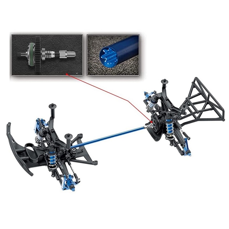 ABJL 3-delige metalen achteras - Rc Hobby Center recensie en prijs
