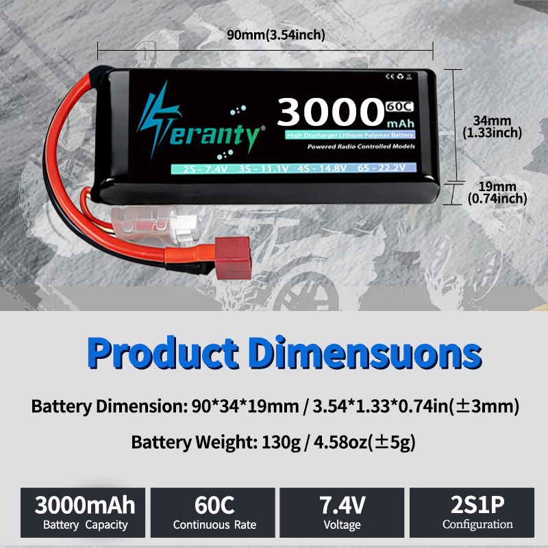 TERANTY 2S 3000mAh Lipo Batter - Rc Hobby Grade recensie en prijs
