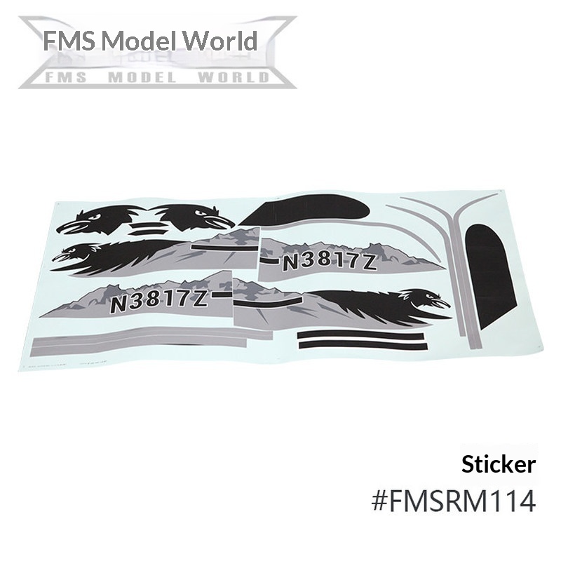 FMS RC Vliegtuig Decals Voor 1 - Rc Hobby Grade recensie en prijs