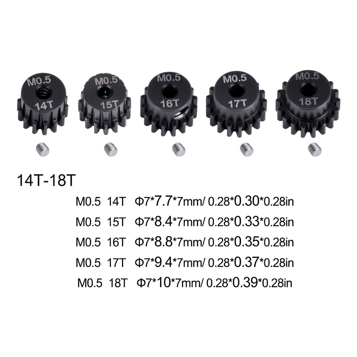 M0.5 2mm As 14T-18T Metalen Ro - Rc Hobby Shops recensie en prijs