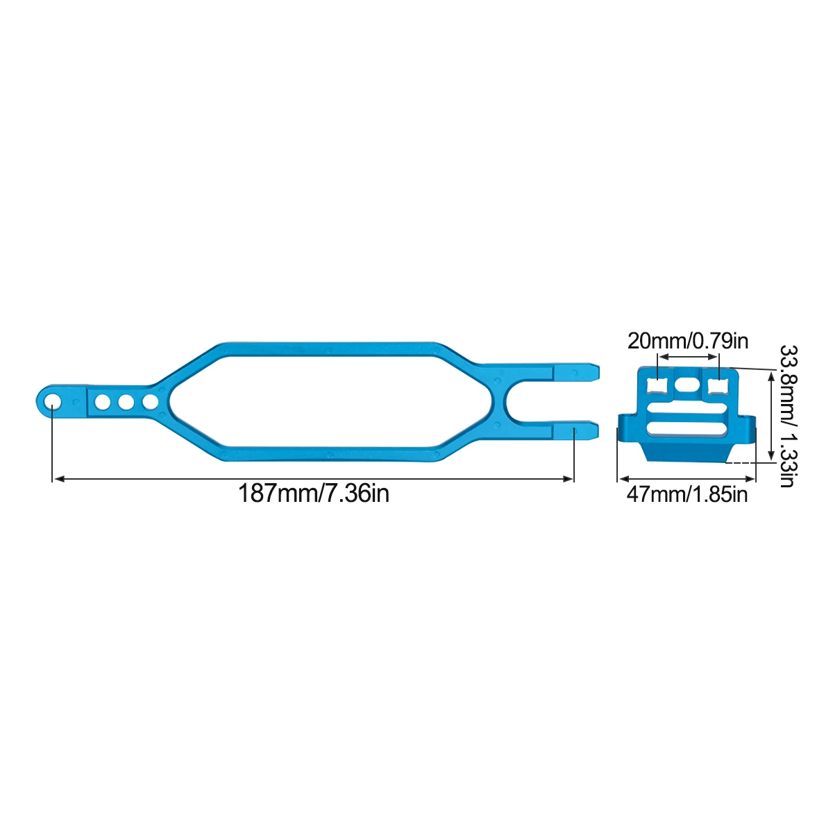 CNC Aluminium Hold Down Batter - Rc Hobby Racing recensie en prijs