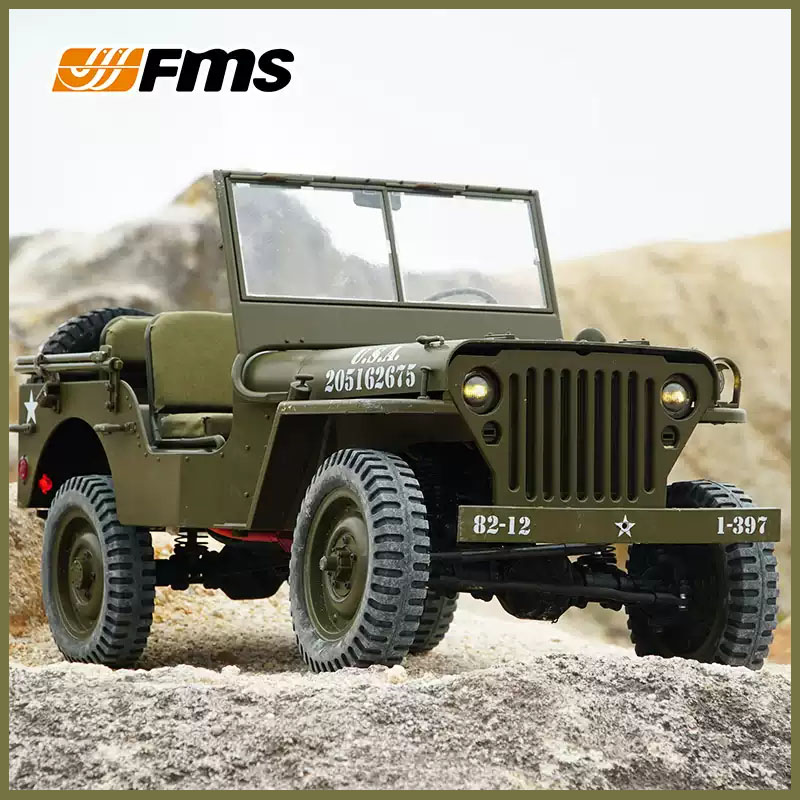 FMS 1/6 Climber 1941 Willys MB - Rc Hobby Racing recensie en prijs
