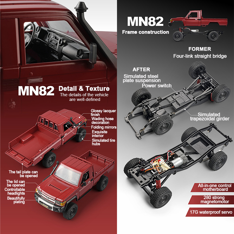 ZWN MN82 1:12 Retro Rc Auto Me - Rc Hobby Tech Bali recensie en prijs